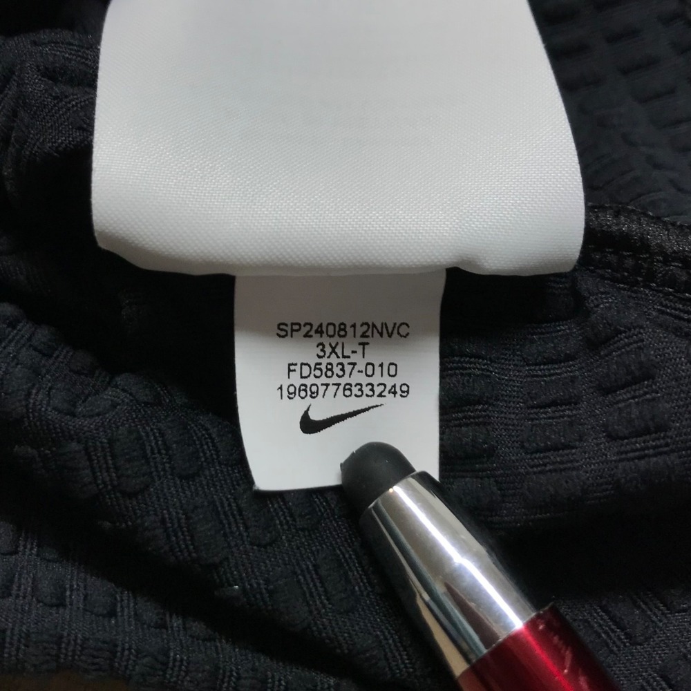 Nike 1/2 Zip Pullover Mens Size 3XLT Black Victory Golf Performance Dri-Fit 1/4 - Picture 7 of 11